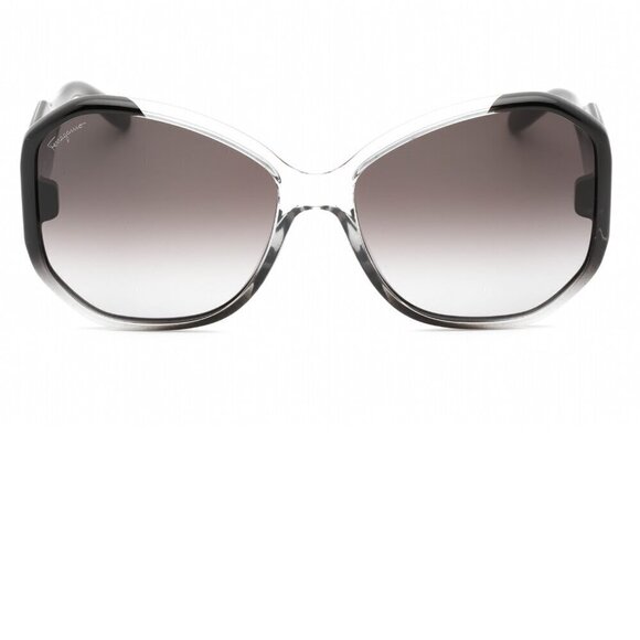 Ferragamo Oversized Gray Gradient Sunglasses brand new in box main image 4